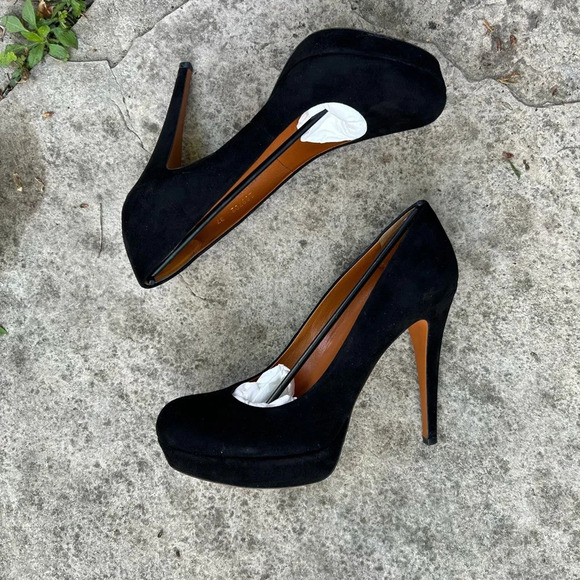 Gucci Kid Scamosciato Cuir Platform Heels, size  37 - Picture 3 of 14